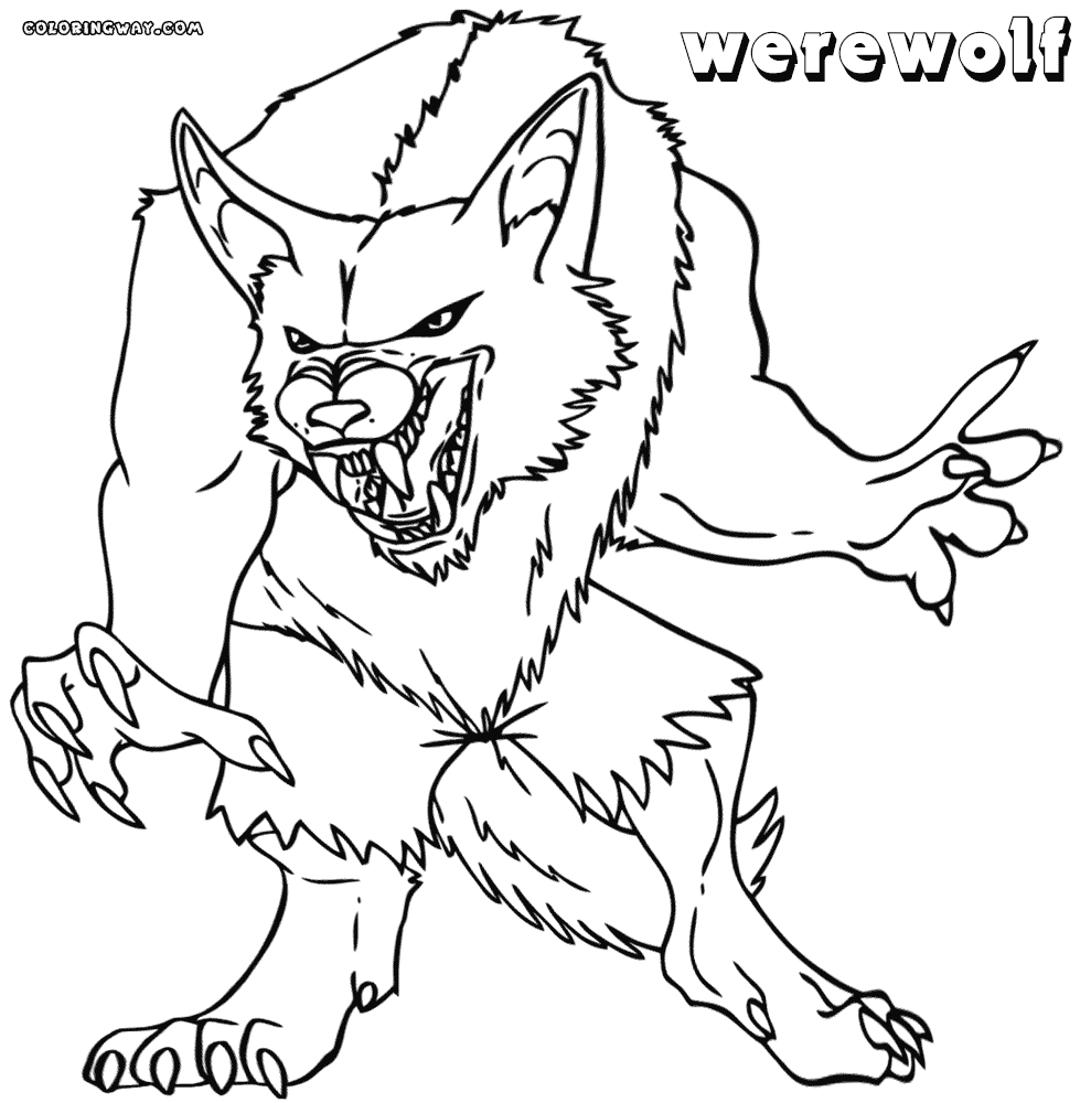 Marvelous Photo of Werewolf Coloring Pages - albanysinsanity.com