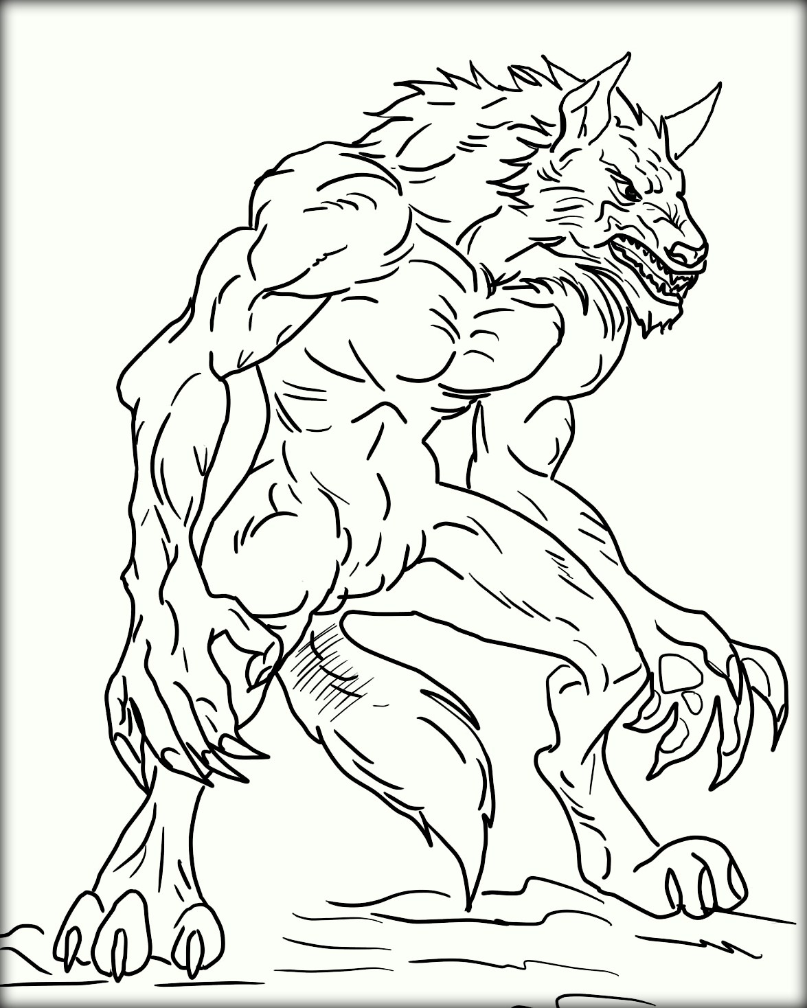 Marvelous Photo of Werewolf Coloring Pages - albanysinsanity.com